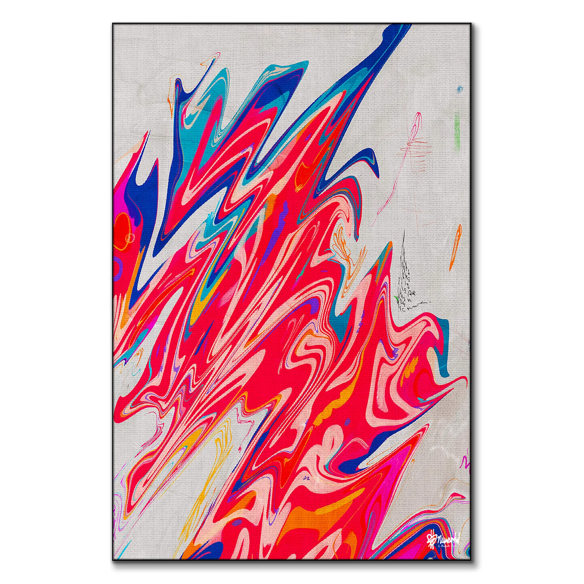 Nuwarhol Abstract Trip Wall Art - Vibrant image