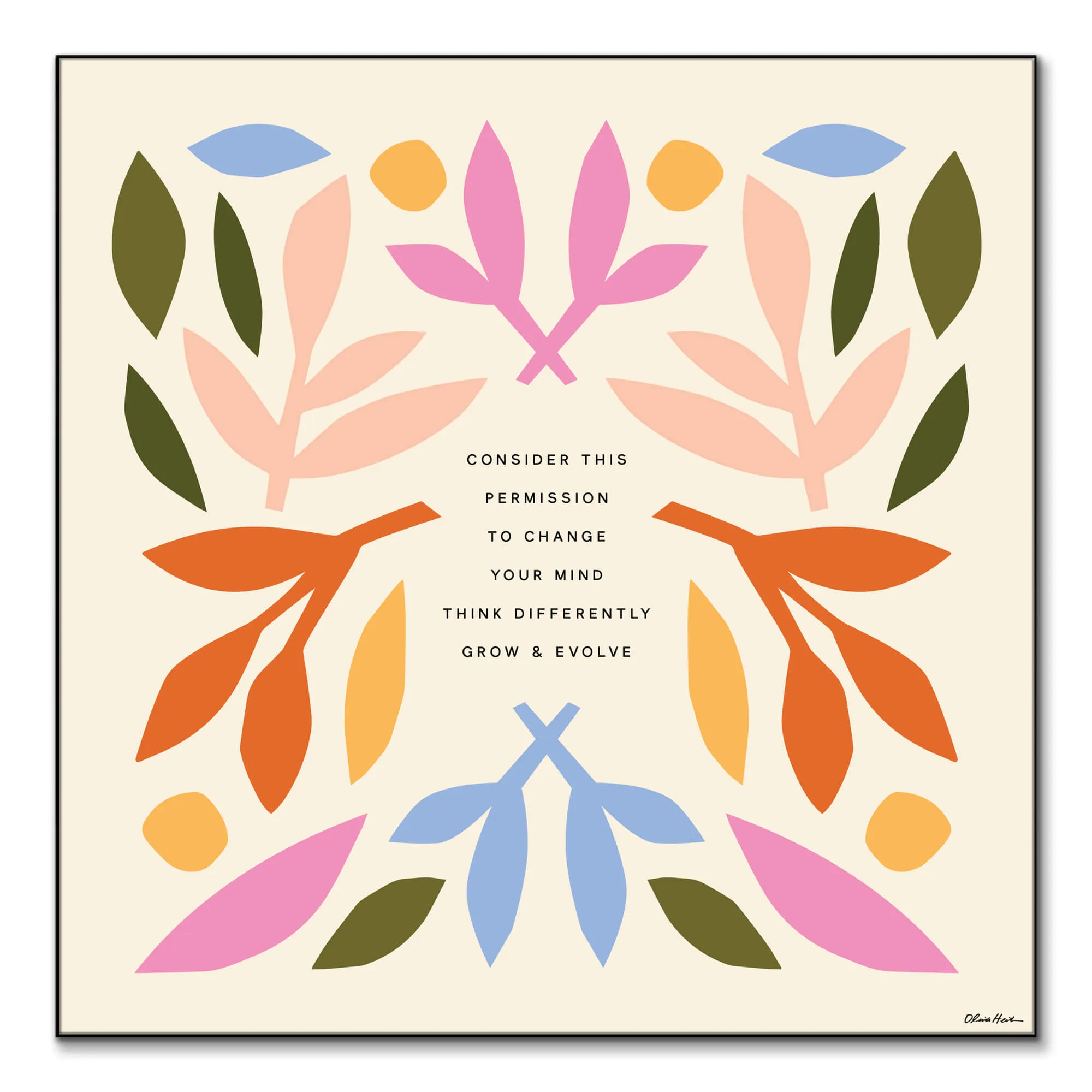 Change Your Mind Wall Art - Colorful image