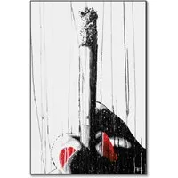 Her Cigarette Wall Art Print - Black and White