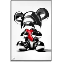 Love Over Likes Wall Art - Black and White