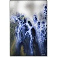 Mysteries of the Marsh Abstract Wall Art - Blue