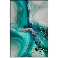 Petra Meikle de Vlas Aqua Passage Abstract Art - Vibrant