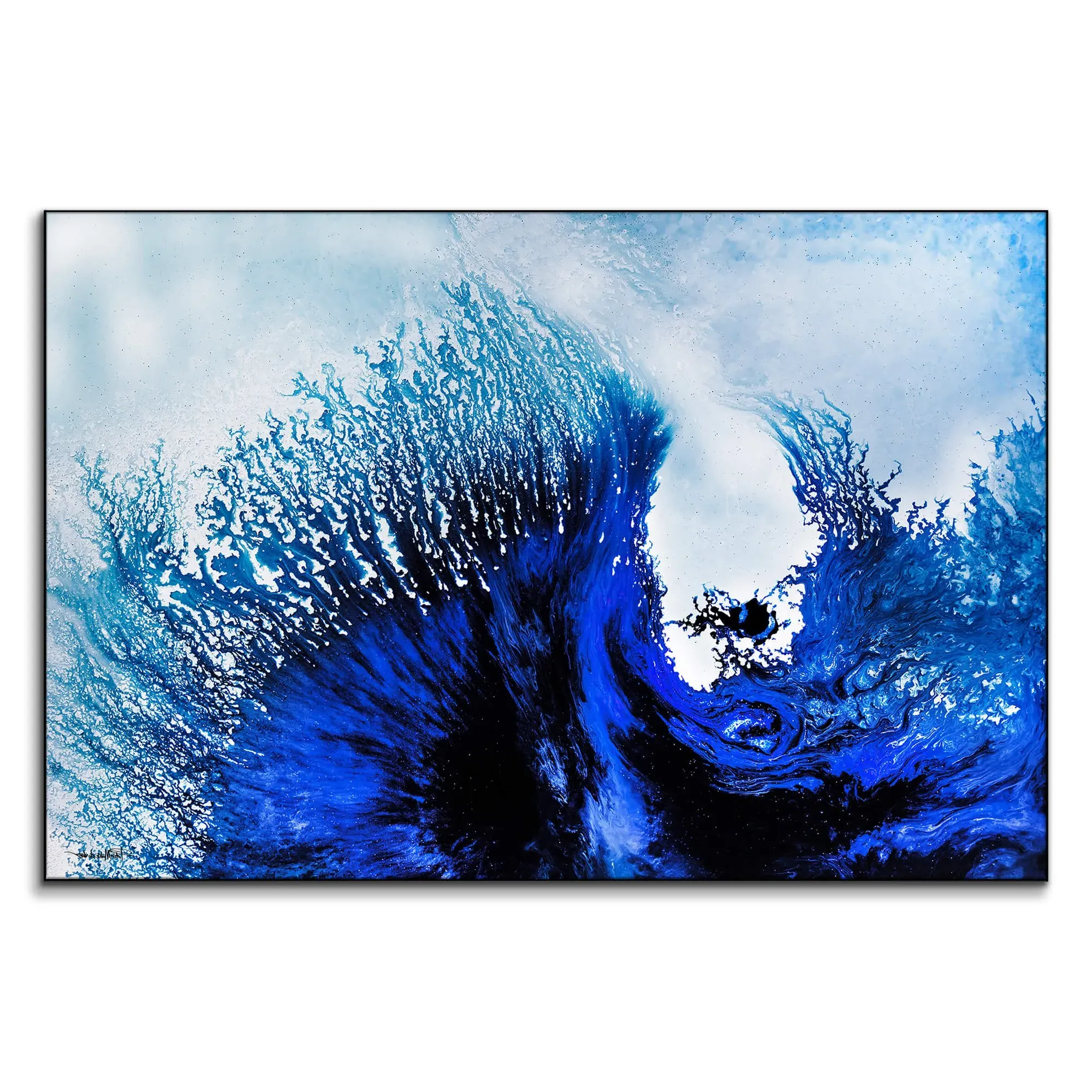 Petra Meikle de Vlas Rhythmic Blues Wall Art - Blue image