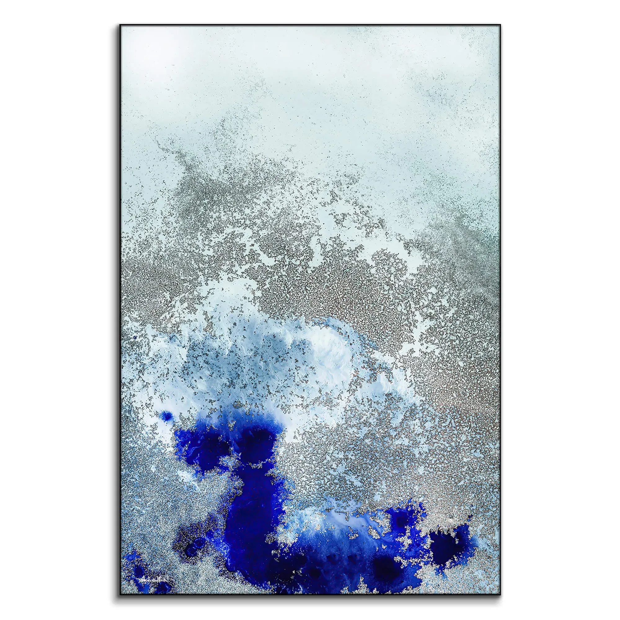 Reef Sanctuary Abstract Wall Art - Blue image
