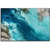 Salt Water Passage Abstract Art Print - Blue, Turquoise