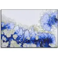 Treasure Reef Abstract Art Print - Blue