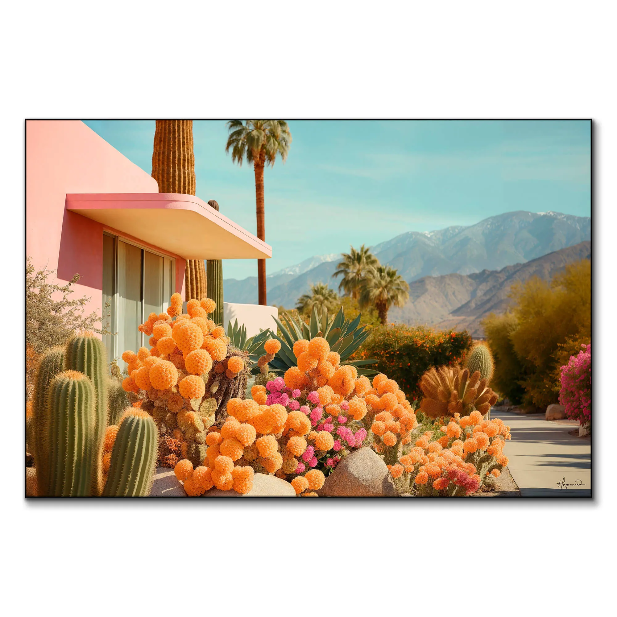 Cactusland II Wall Art Print - Vibrant image