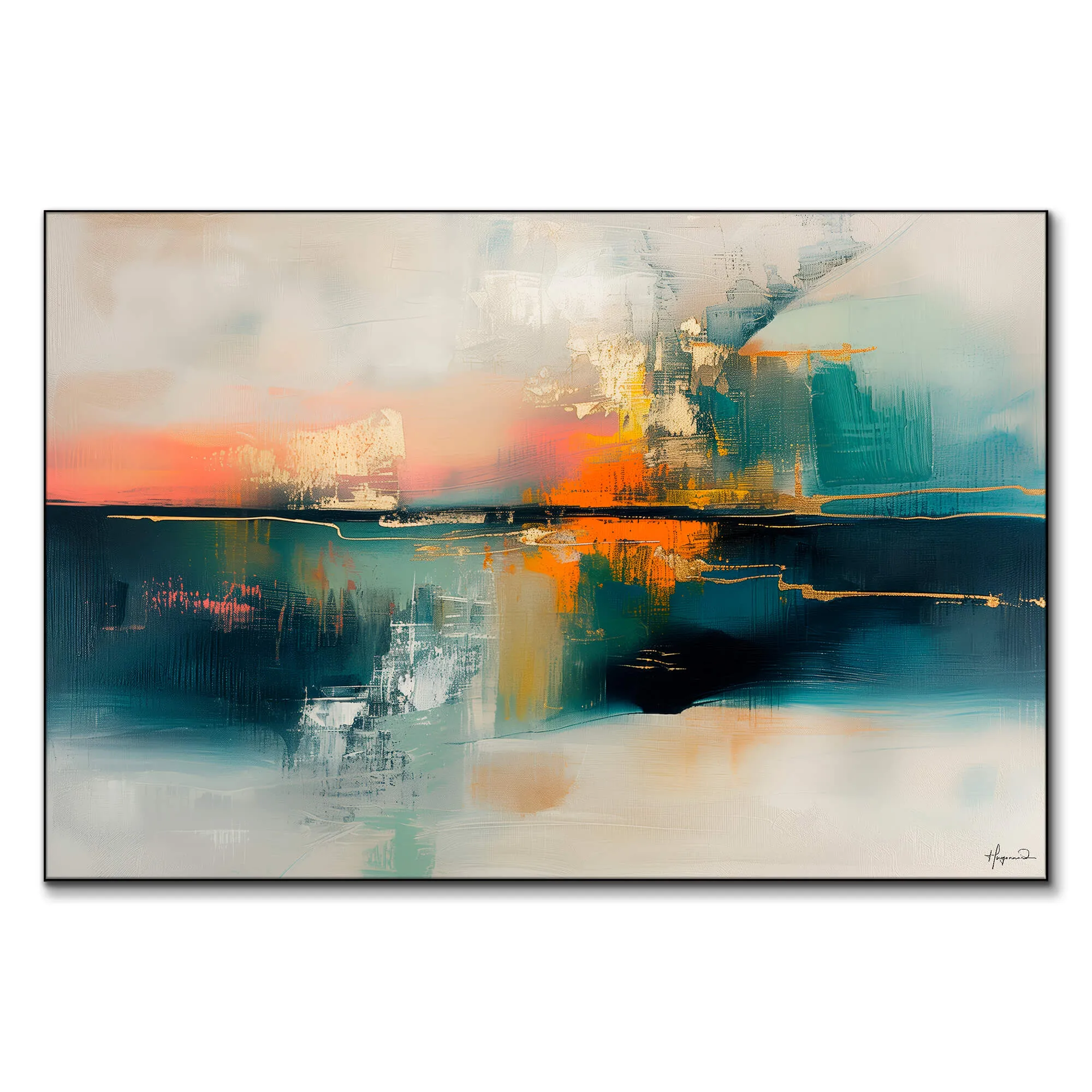 Infinity III Abstract Wall Art - Warm image