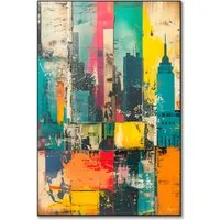 NY Medley V Wall Art - Colorful