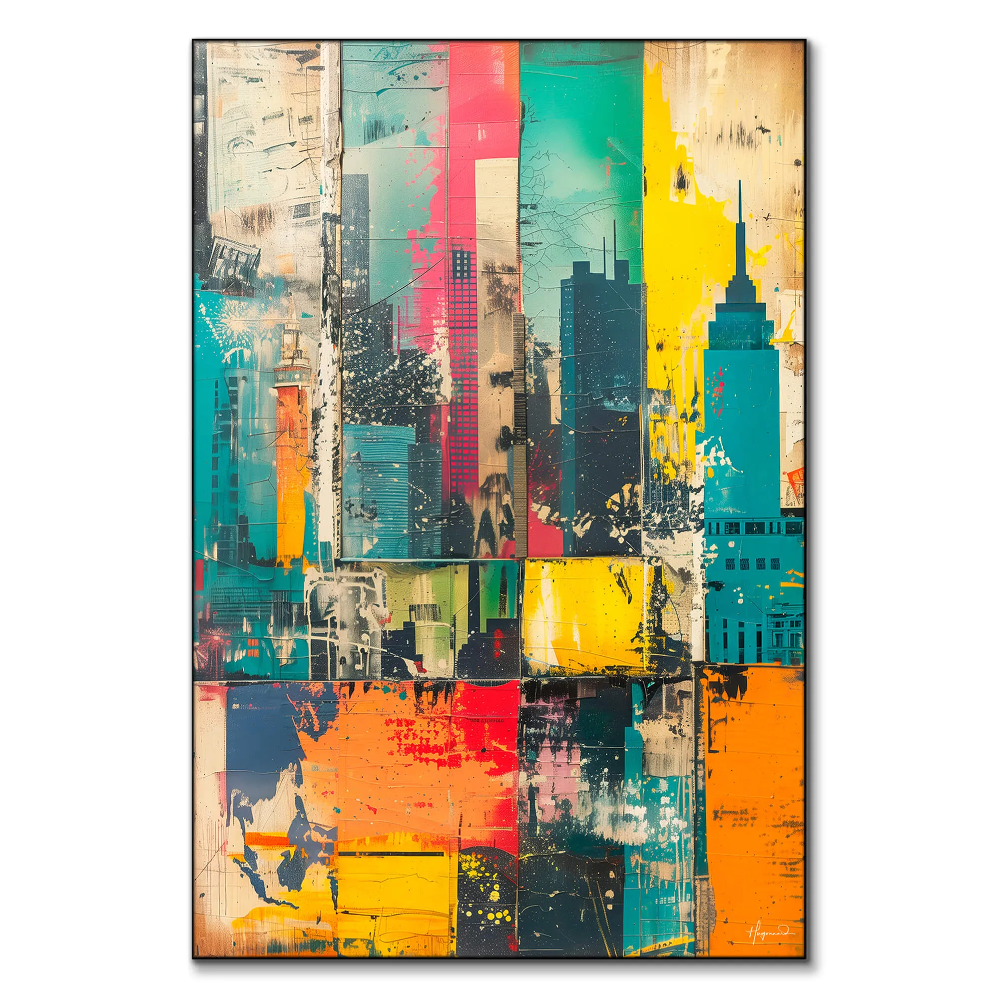NY Medley V Wall Art - Colorful image