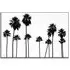 Philippe HUGONNARD Palm Trees LA Wall Art - Black and White