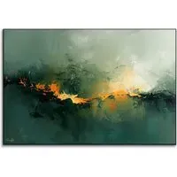 Philippe HUGONNARD Twilight III Abstract Wall Art - Green