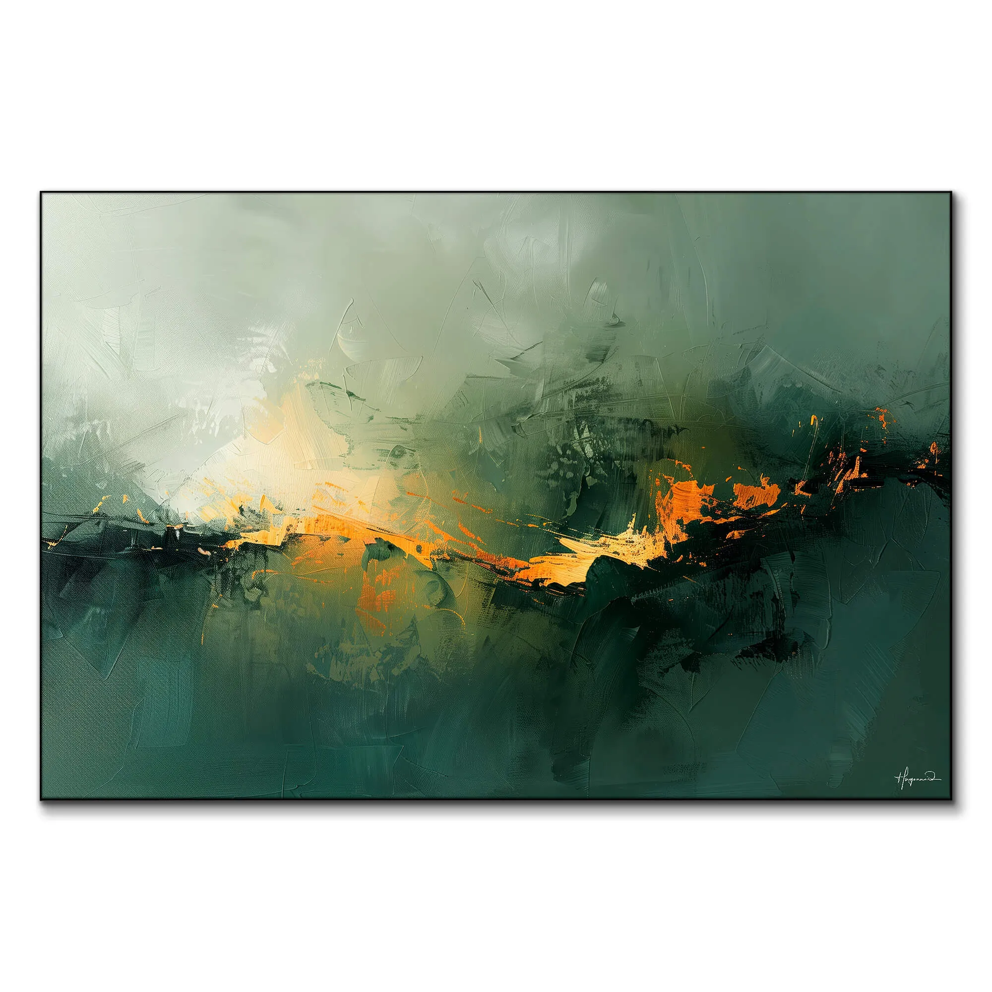 Philippe HUGONNARD Twilight III Abstract Wall Art - Green image