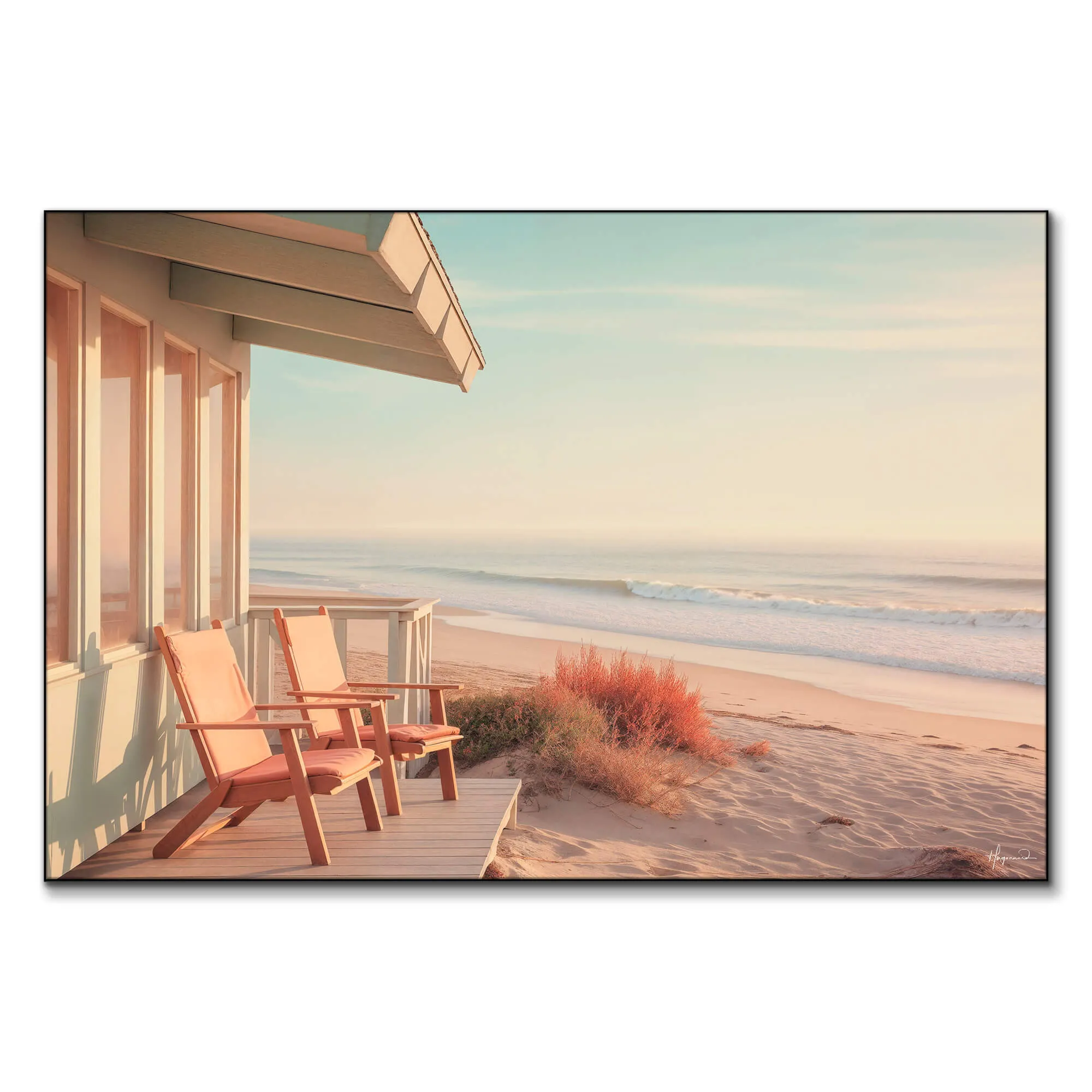 Sandy Coastal Dreams Wall Art - Pastel image