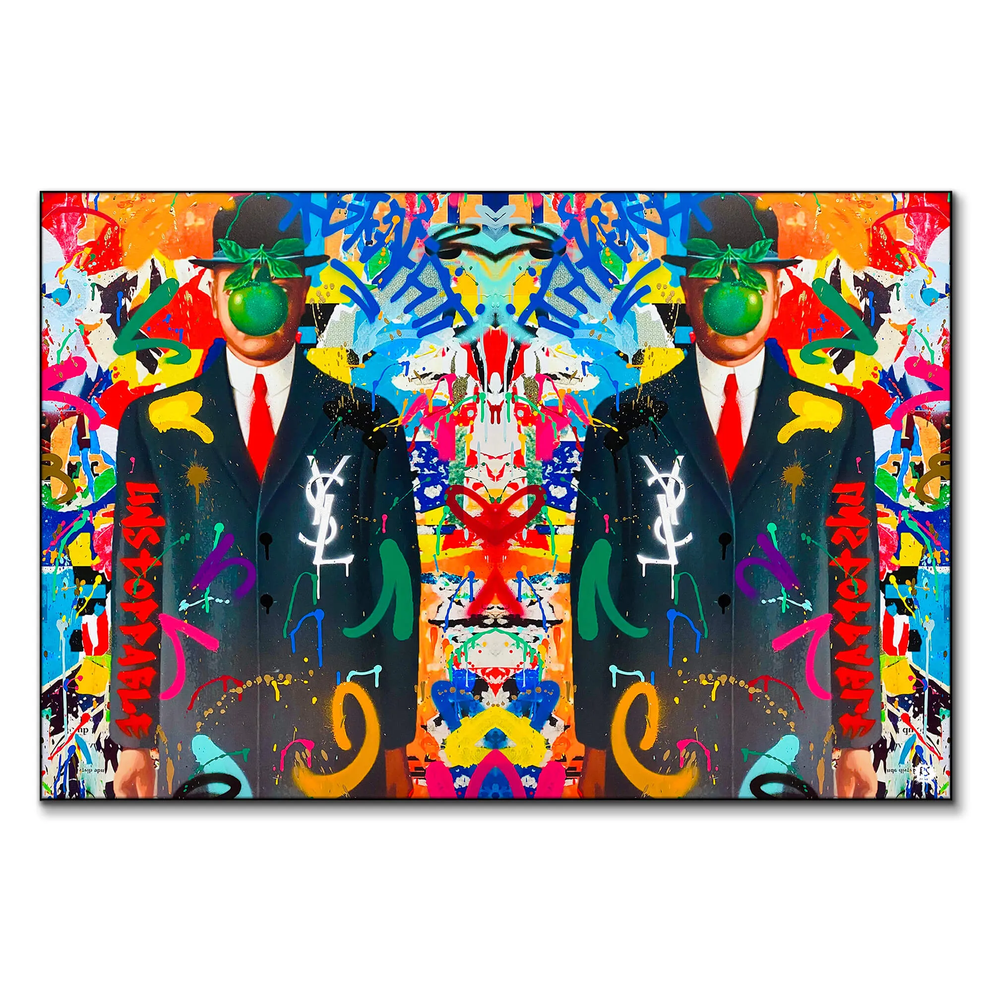 Double Magritte Wall Art - Vibrant image