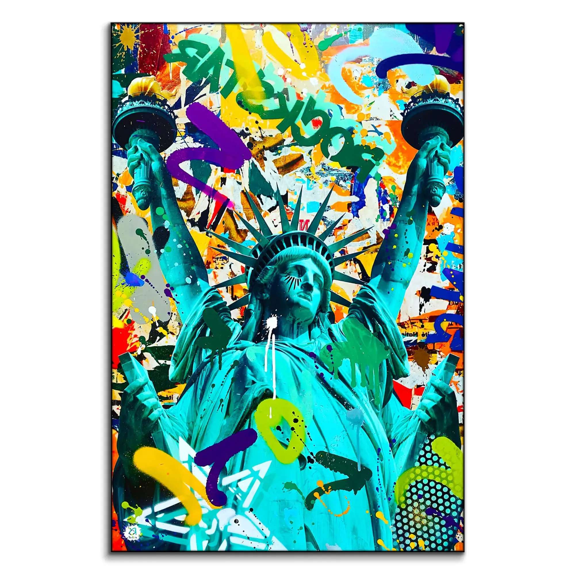 Like A Rockstar Wall Art - Vibrant image