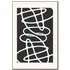 Scribbles III Abstract Wall Art - Black and White