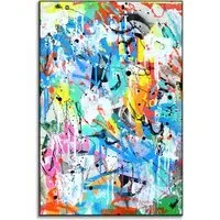 Technicolor Graffiti Wall Art - Vibrant