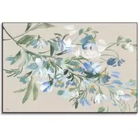 Floral Wall Art - Blue, Watercolor