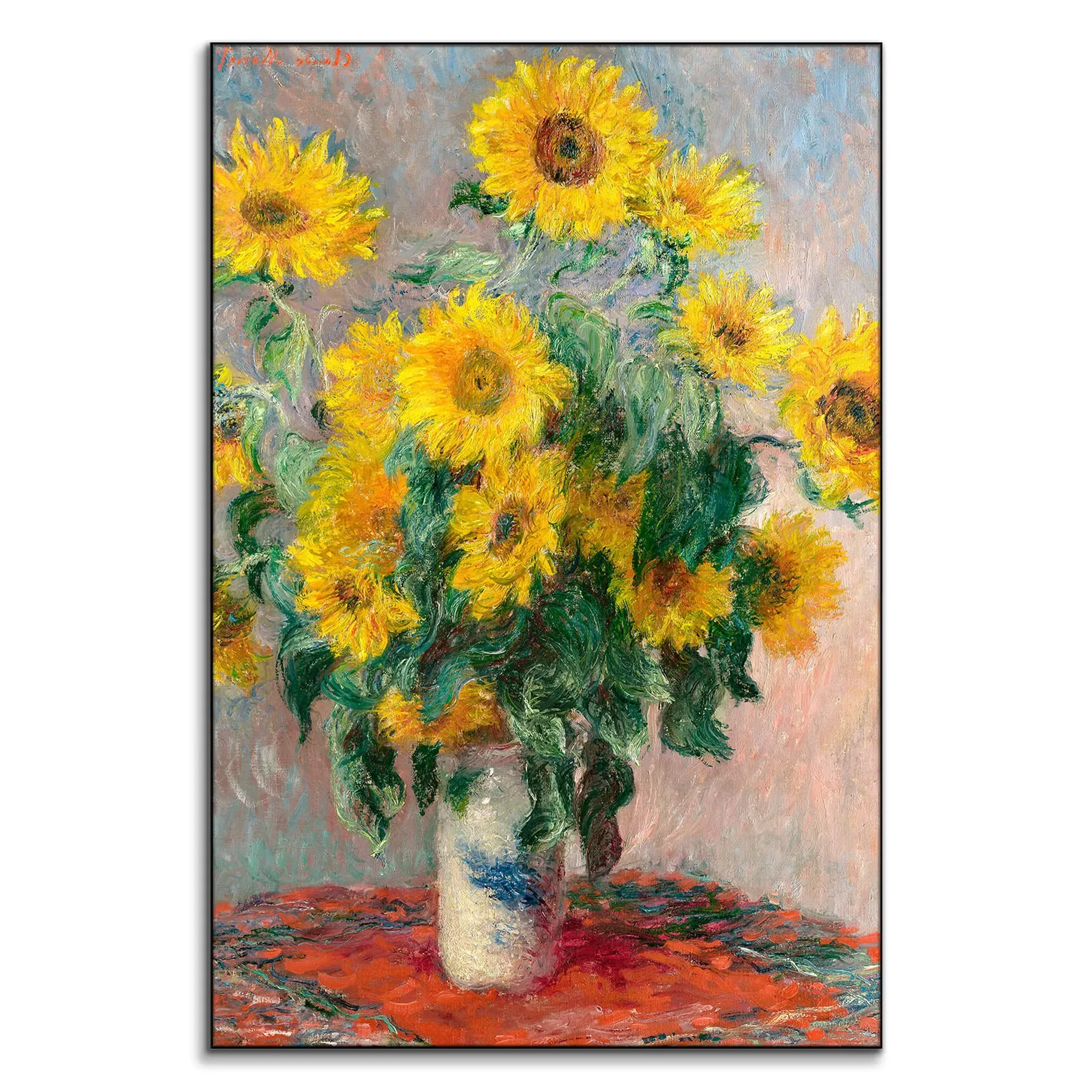 Bouquet of Sunflowers Wall Art Print - Yellow image