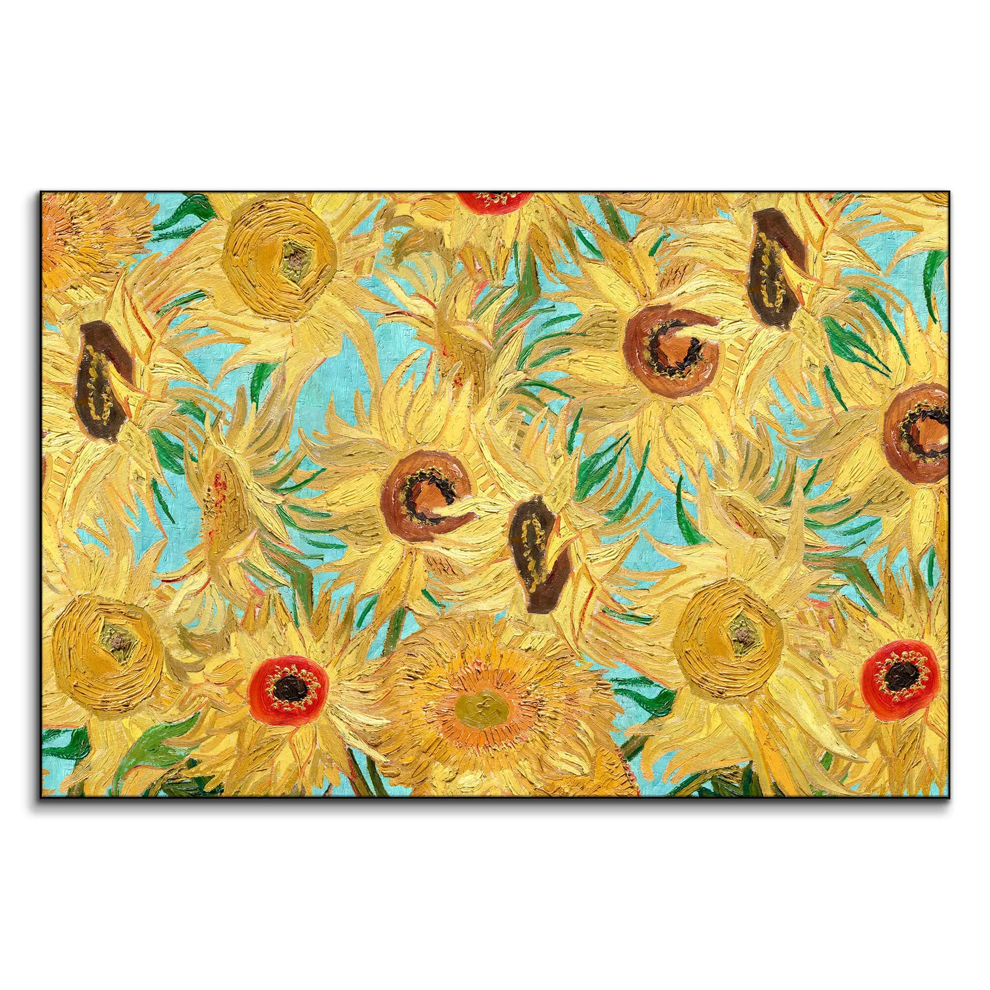 Van Gogh Sunflowers Wall Art - Yellow image
