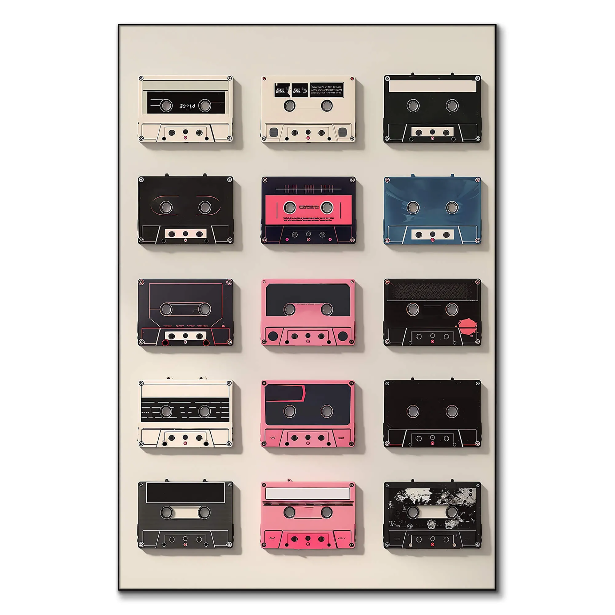 Cassette Connoisseur Wall Art - Pink image