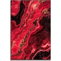 Lava Flow Wall Art - Red