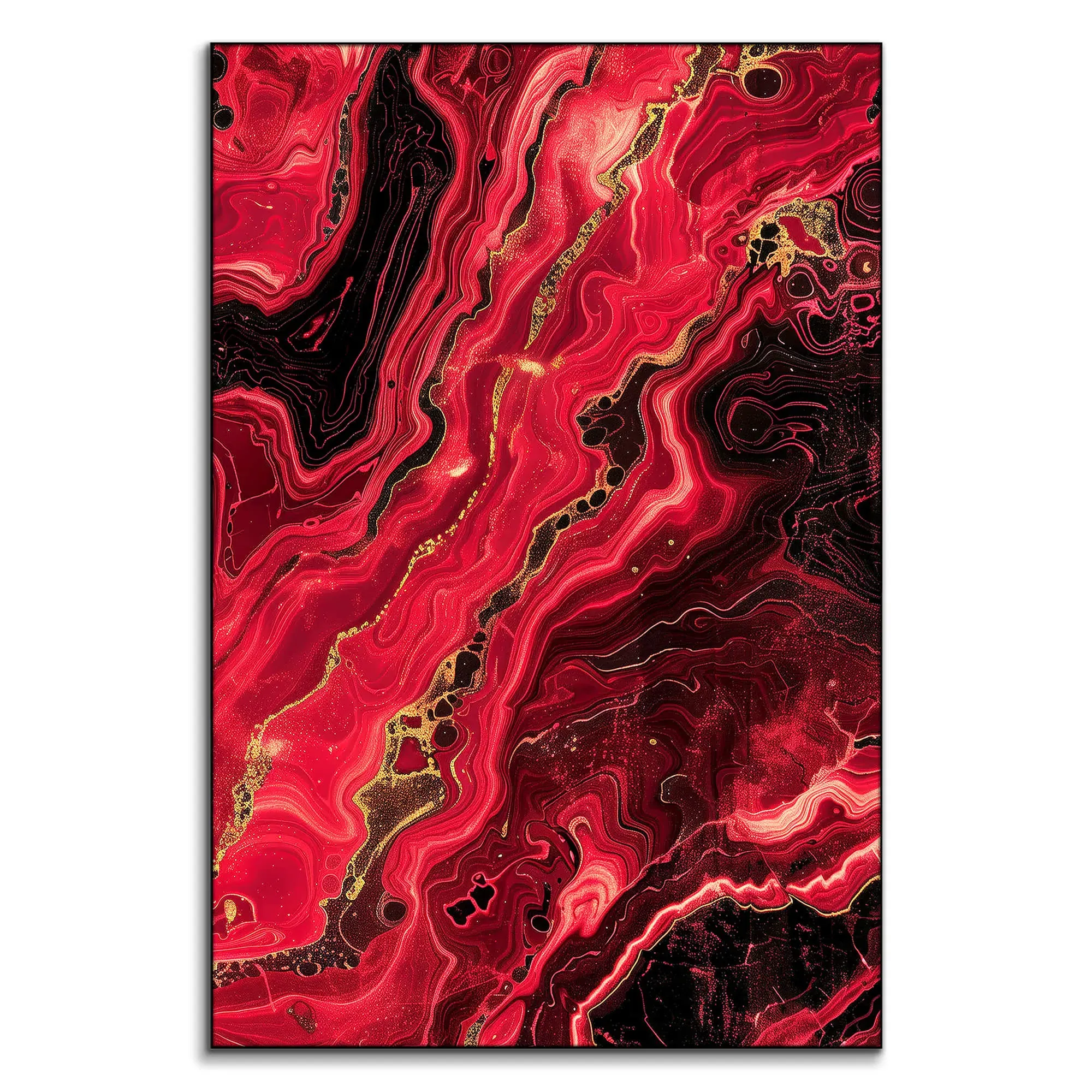 Lava Flow Wall Art - Red image