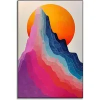 Rainbow Road Wall Art - Vibrant