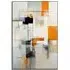 Tic Tac Toe Abstract Wall Art - Orange