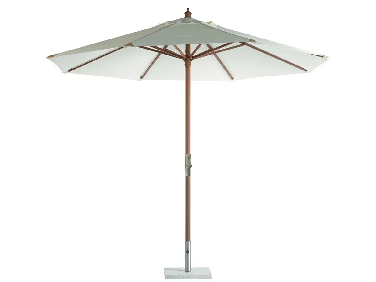 3.0m Round Parasol with Crank Handle - Natural, Wood product