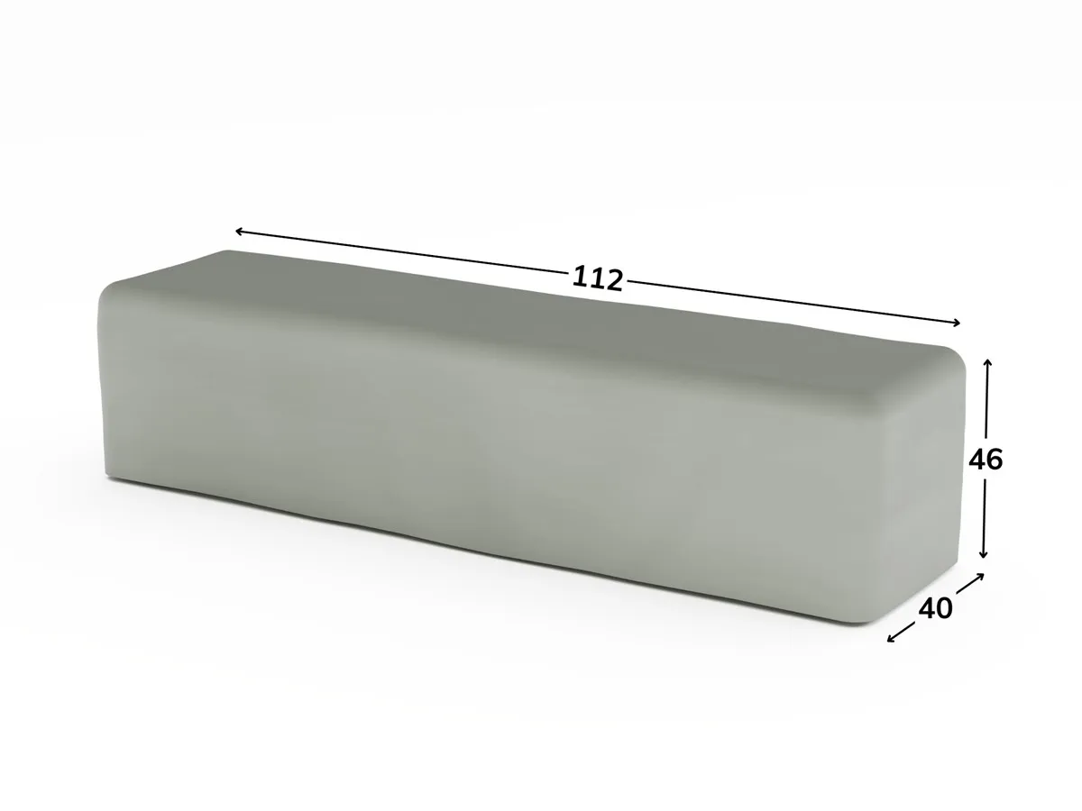 Aluminium Dining Bench Cover - Grey product