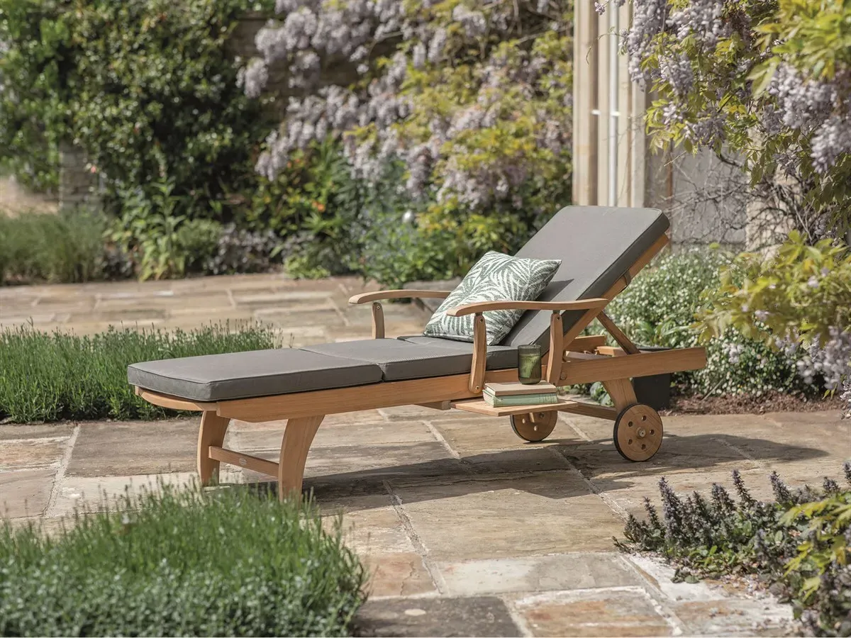 Bibury Teak Lounger with Side Table product