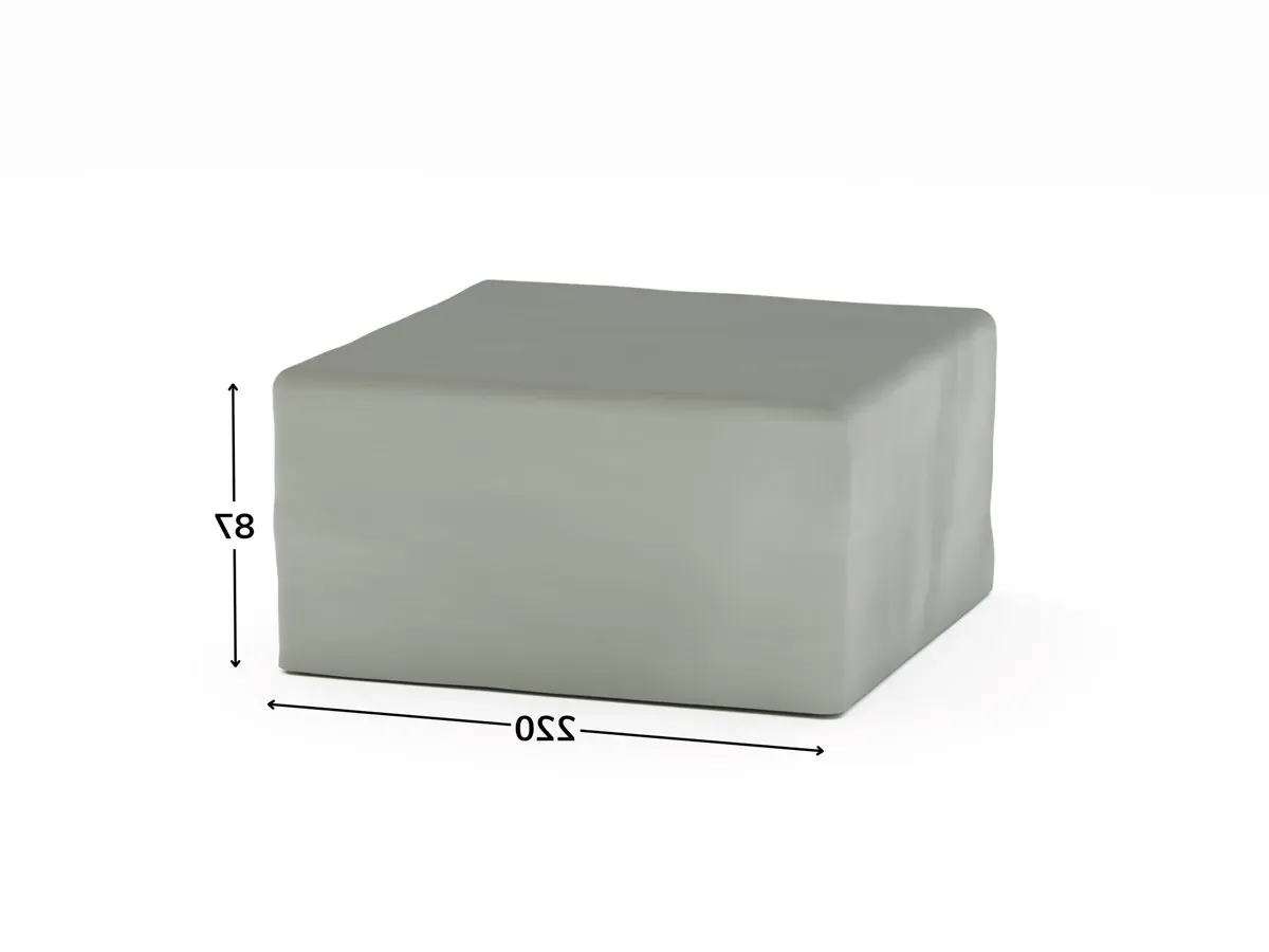 Cast Aluminium 4 Seat Square Dining Set Cover - Grey, Polyester product