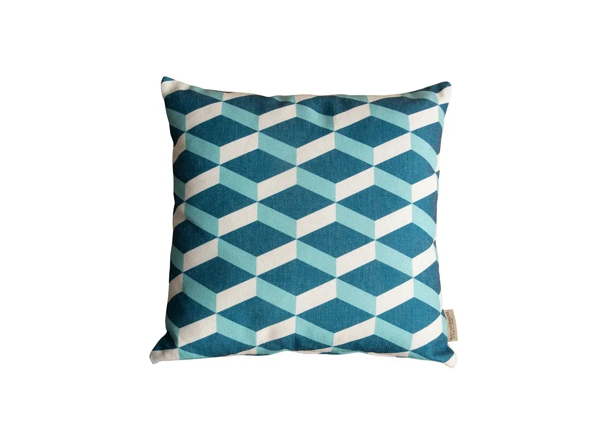 Cubic Square 45cm Scatter Cushion - Turquoise product