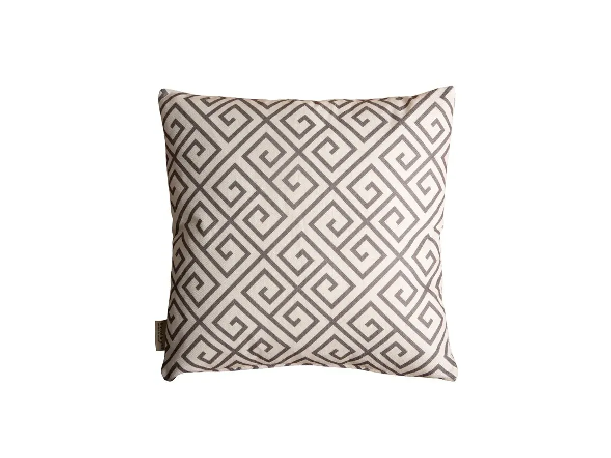 Greek Key Square Scatter Cushion - Cocoa product