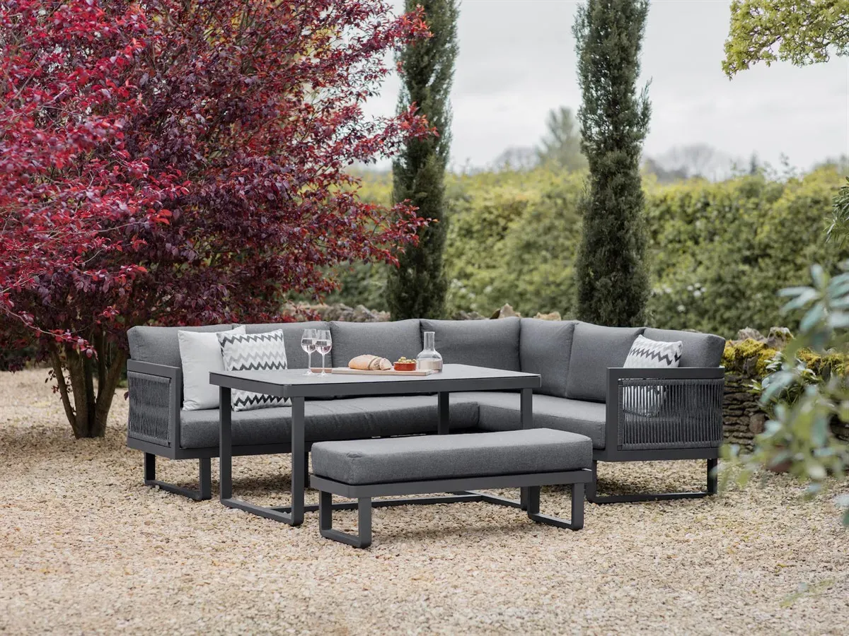 Hudson L-Shaped Sofa Set with Table & Bench product