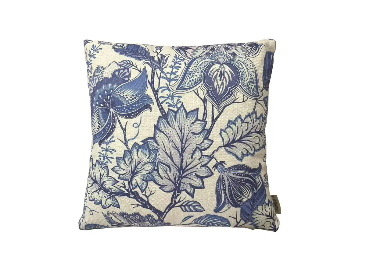 Indigo Foliage Square Scatter Cushion - Indigo product