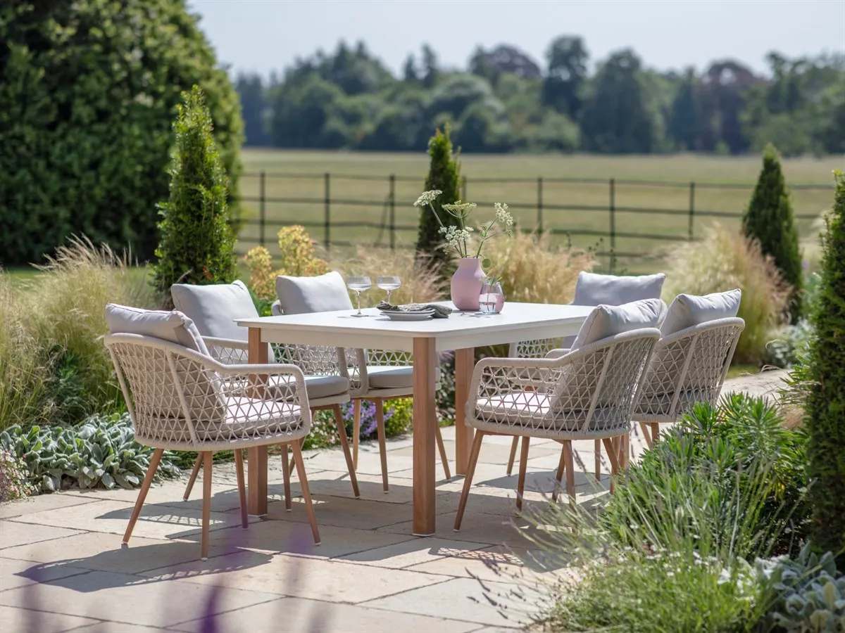 Malmo 6-Seat Rectangle Dining Set - Ivory product