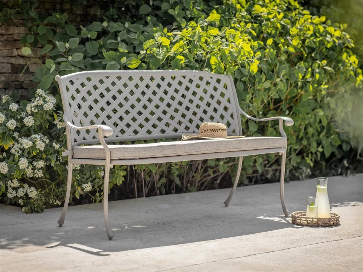 Milan Stone Cast Aluminium 3-Seater Bench product