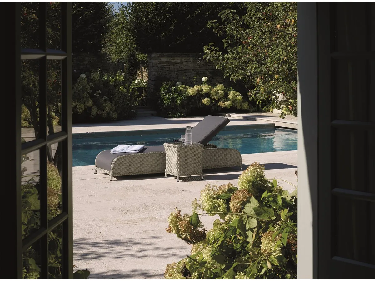 Panama Rattan Lounger with Coffee Table product