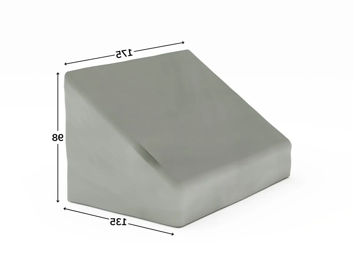 Rattan Recliner Set Cover - Grey, Polyester product