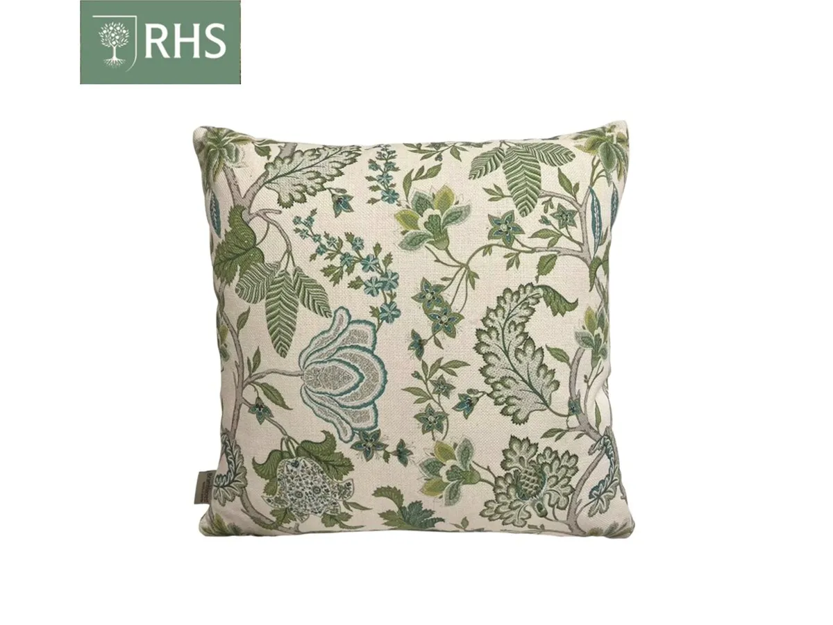 RHS Sage Wildflower Square Scatter Cushion - Sage product