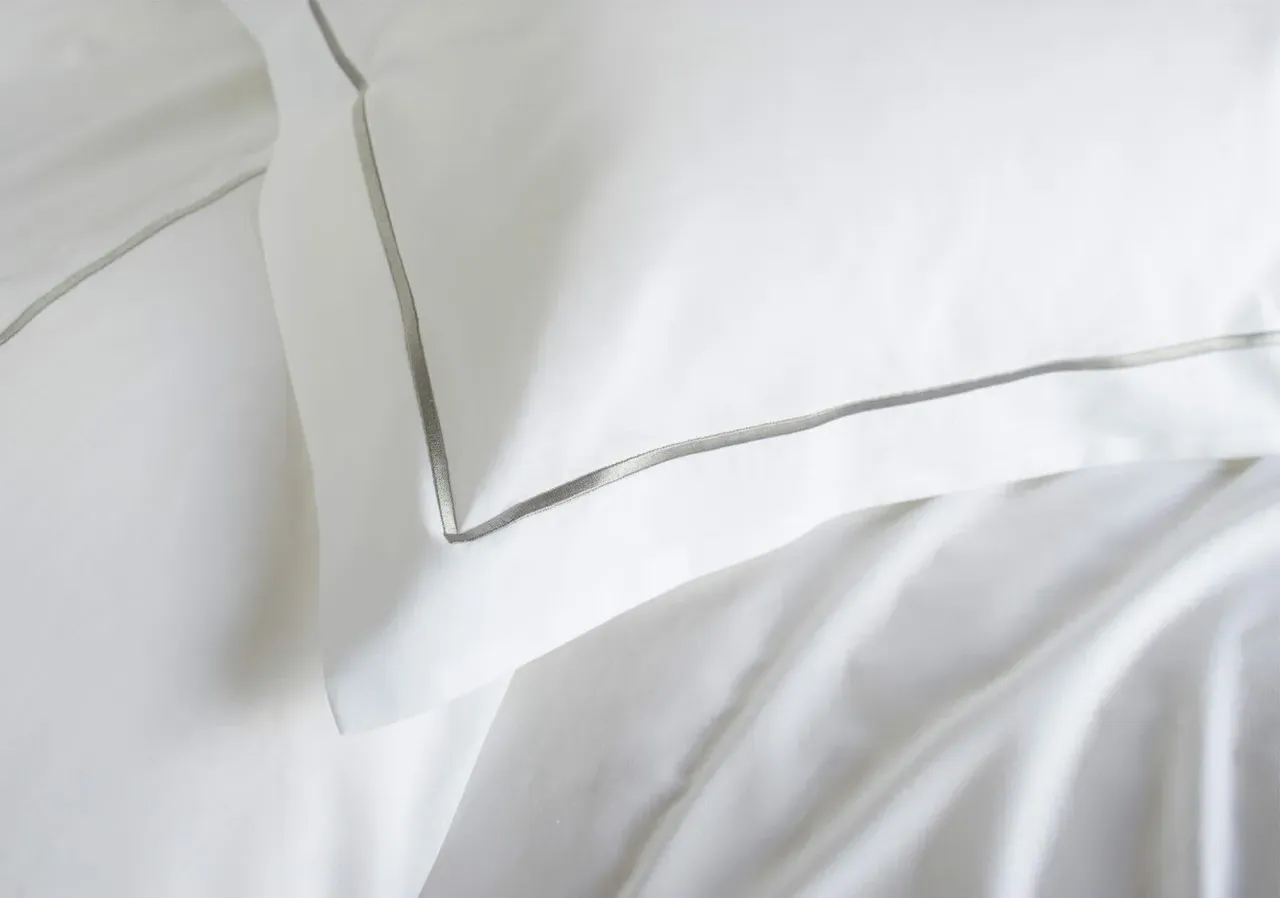 Double Bed Linen Set - Silver, Cotton