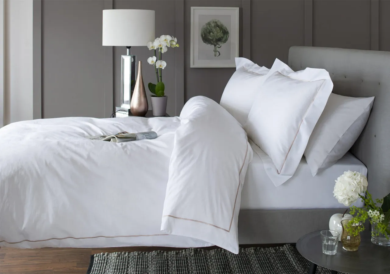 King Bed Linen Set - Blush, Cotton