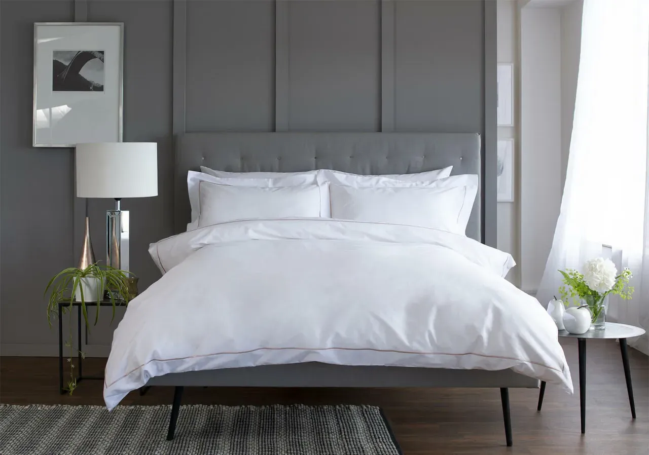 King Bed Linen Set - Blush, Cotton