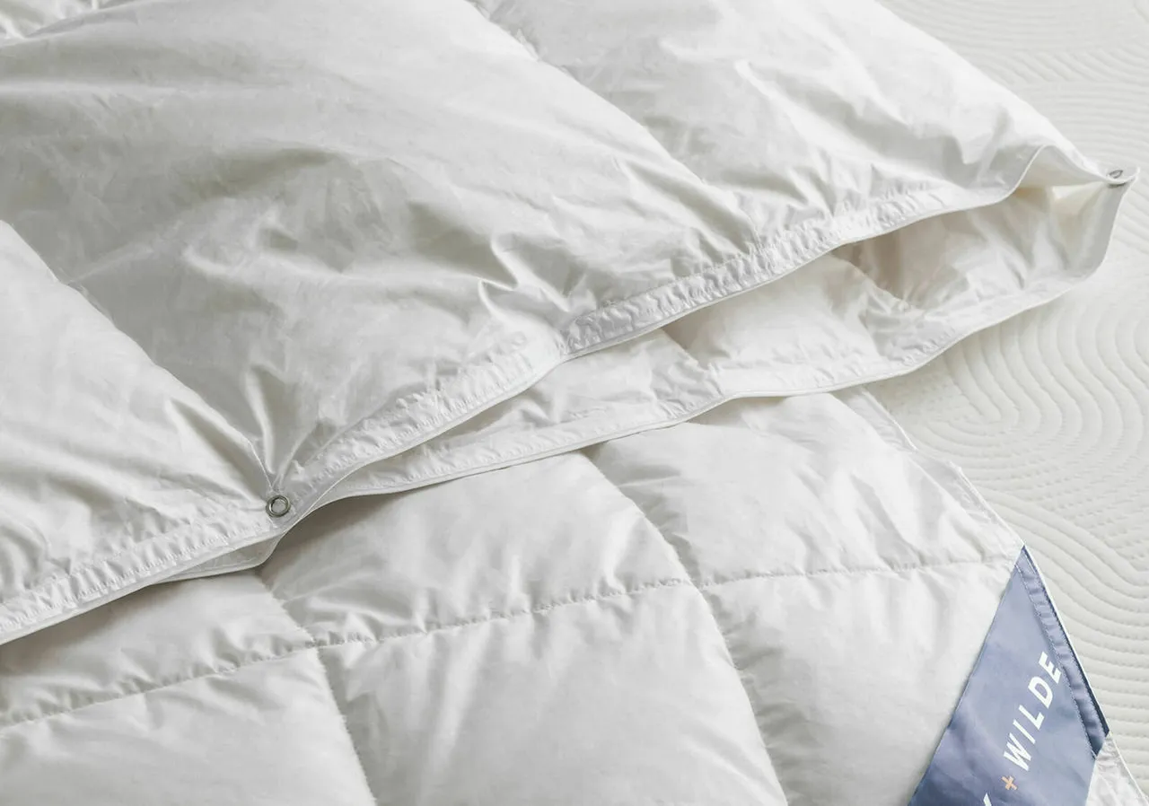 Single Duvet & Pillow Bundle - White, Down