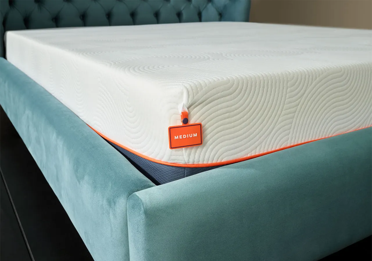 Super King Bed Frame with Curved Headboard - Fabric