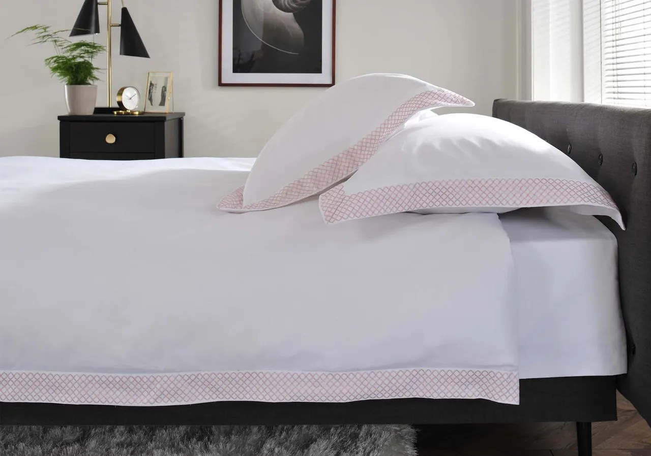 Super King Bed Linen Set - Blush, Cotton
