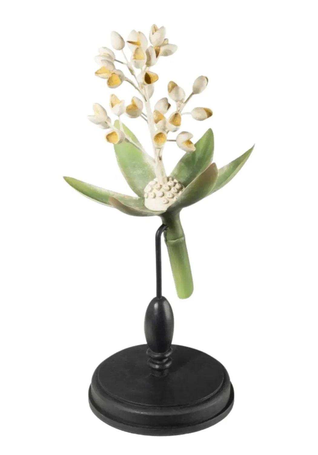 Botanical Model Decorative Piece - White, Hand Painted image